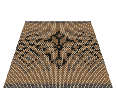 Dywan winylowy wzór geometryczny klasyczna kompozycja - TenStickers