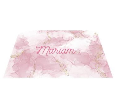 Dywan winylowy marmurowy eleganckie różowe imię - TenStickers