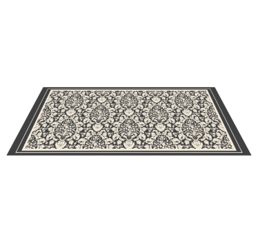 Dywan winylowy retro elegancki element botaniczny - TenStickers