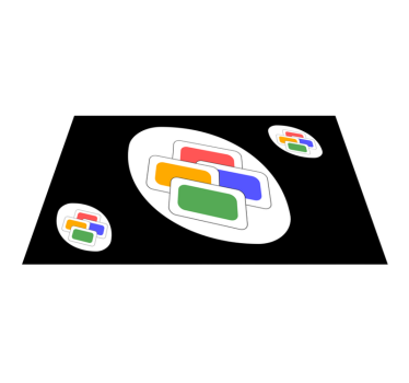 Dywan winylowy z grą czarna klasyczna karta - TenStickers
