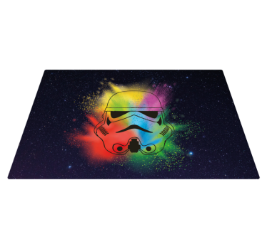 Młodzieżowy dywan winylowy Biały wzór głów żołnierza - TenStickers