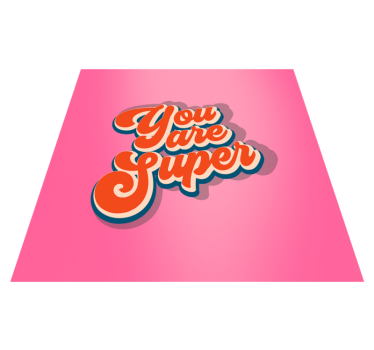 Dywan winylowy napisy jesteś super - TenStickers