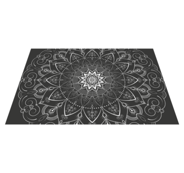 Dywan winylowy mandala symetria wzoru mandali - TenStickers