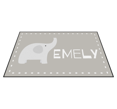 Dywan winylowy personalizowany konfigurowalny słoń - TenStickers