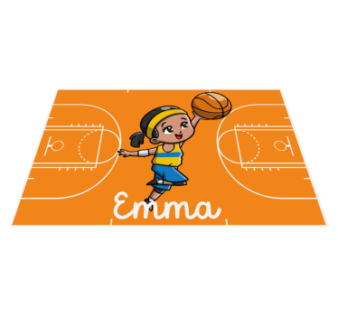 Dywan winylowy z imieniem spersonalizowany sąd - TenStickers