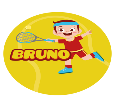 Dywan winylowy z imieniem spersonalizowane sporty - TenStickers