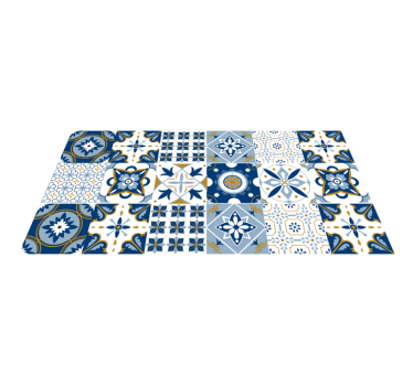 Dywan winylowy płytki Kolorowa mozaika geometryczny wzór - TenStickers