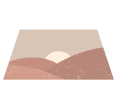 Minimalistyczny dywan winylowy abstrakcyjny krajobraz - TenStickers