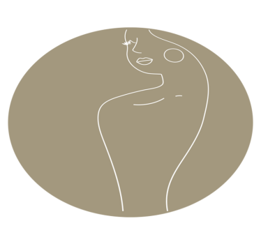 Dywan winylowy minimalistyczny szkic rysowanej twarzy kobiety - TenStickers