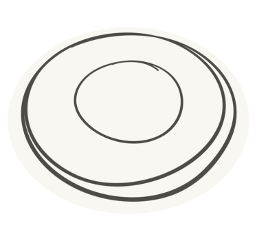 Minimalistyczny dywan winylowy z różowym okręgiem - TenStickers