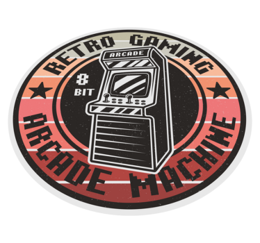 Dywan winylowy dla nastolatków krąg gier retro arcade - TenStickers