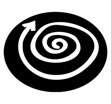Młodzieżowy dywan winylowy Spiralny dywan - TenStickers