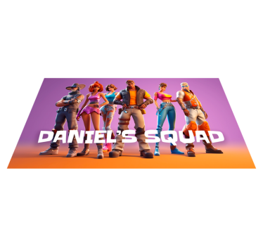 Dywan winylowy do sypialni gang postaci - TenStickers