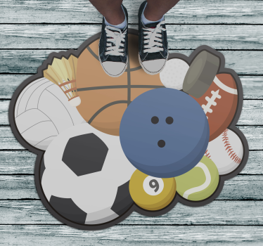 Dywan winylowy Różne piłki dla sportowca - TenStickers