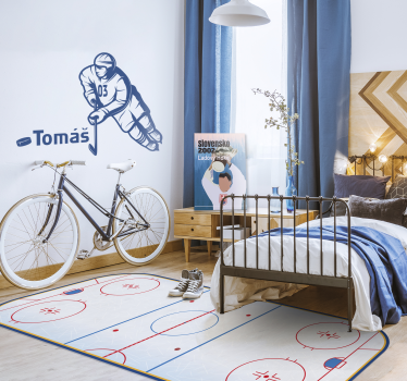 Dywan winylowy do gry w hokeja na lodzie - TenStickers