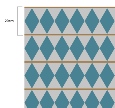 Dywan geometryczny winylowy szwedzki wzór - TenStickers