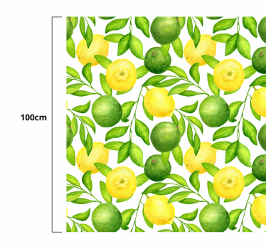 Dywan winylowy do kuchni w cytryny i limonki - TenStickers