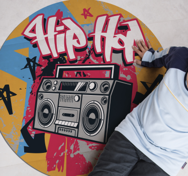 Dywan do sypialni tancerz hip hop - TenStickers