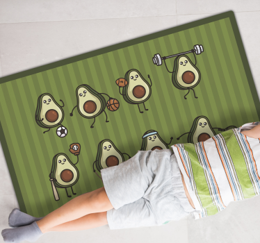 Dywan winylowy dla dzieci awokado anime - TenStickers