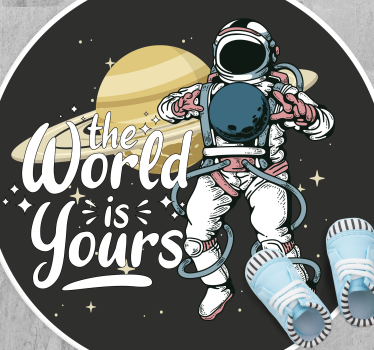 Dywan winylowy dla nastolatków eksploracja astronautów - TenStickers