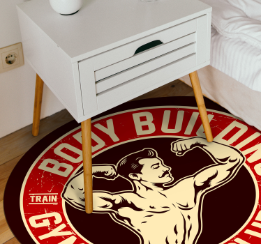 Dywan winylowy dla nastolatków godło klubu fitness - TenStickers