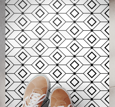 Dywan winylowy do biura Ateny geometryczny efekt płytek - TenStickers