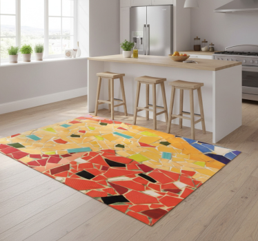 Dywan winylowy do kuchni mozaika ceramiczna kolorowa - TenStickers