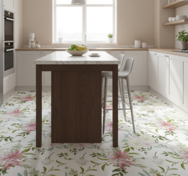 Dywan winylowy do kuchni ogród w stylu minimalistycznym - TenStickers