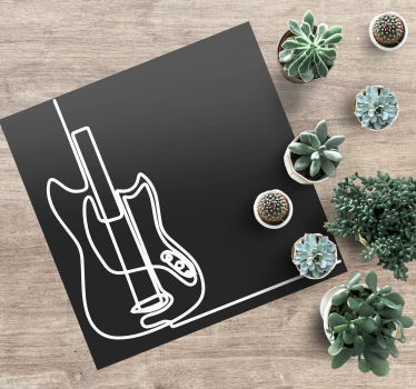 Nowoczesny dywan winylowy gitara elektryczna - TenStickers