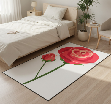 Dywan winylowy do salonu róże 3d - TenStickers