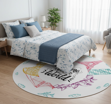 Dywan winylowy do salonu skarby z całego świata - TenStickers