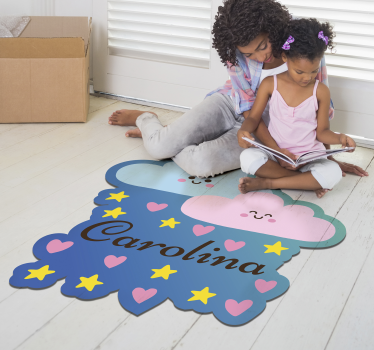 Dywan winylowy dla dzieci customizable Cloud-Themed Design - TenStickers