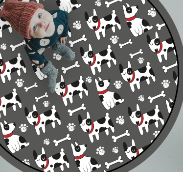 Dziecięcy dywan winylowy zabawne wzory psów - TenStickers