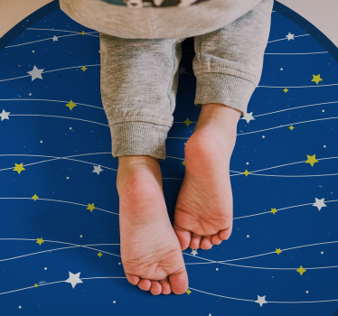 Dywan winylowy w gwiazdki orbita niebiańska - TenStickers