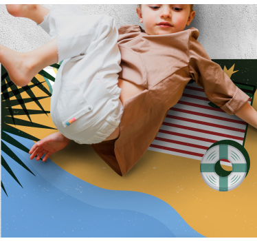 Dywan winylowy natura scena pikniku na plaży - TenStickers