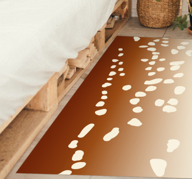 Dywan winylowy kamienie brązowa ścieżka - TenStickers
