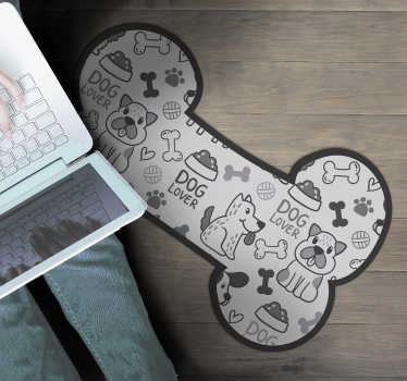 Dywan winylowy Kość psia - TenStickers