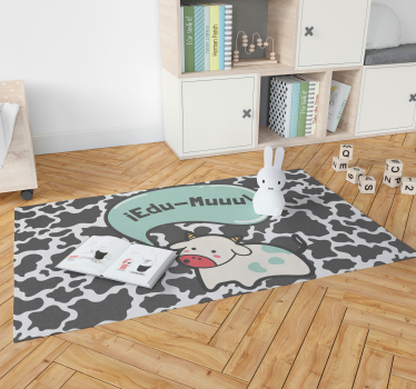 Dywan winylowy krowa z imieniem - TenStickers