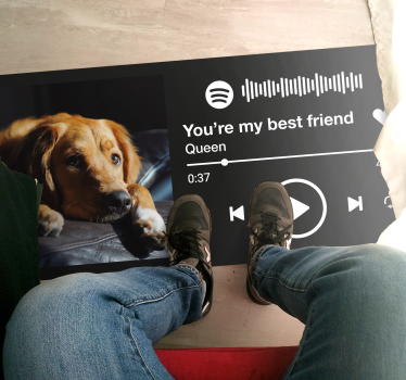 Dywan winylowy napisy niestandardowe wyświetlanie utworów - TenStickers