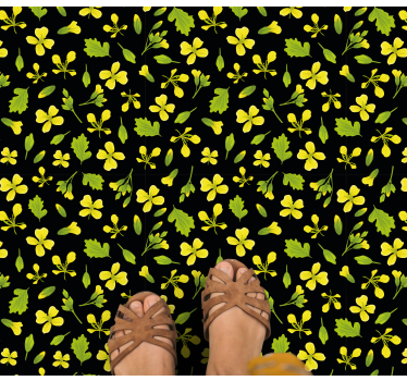 Dywan winylowy natura żywy kwiatowy wzór - TenStickers