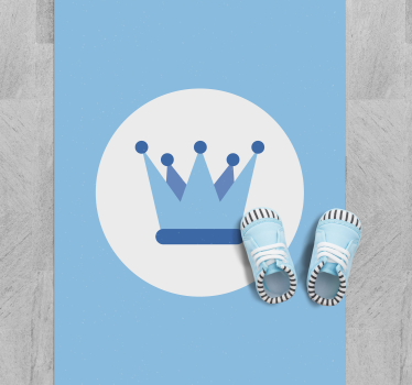 Dywan winylowy Niebieska korona - TenStickers