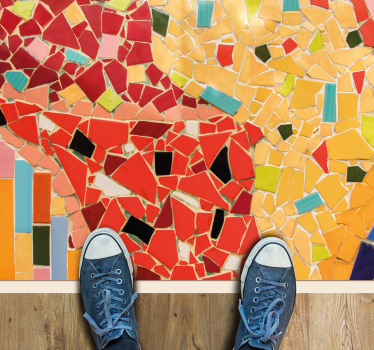 Dywan winylowy płytki Kolorowa mozaika ceramiczna, - TenStickers