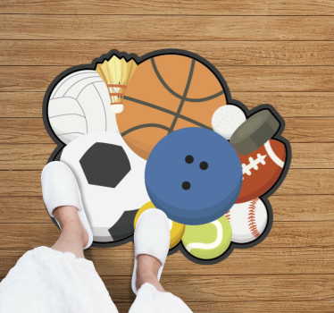 Dywan winylowy Różne piłki dla sportowca - TenStickers