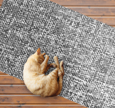 Dywan winylowy tekstura abstrakcyjny wzór monochromatyczny - TenStickers
