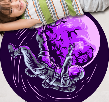 Dywan winylowy w gwiazdki astronauta unoszący się - TenStickers