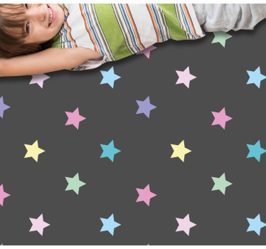 Dywan winylowy w gwiazdki kolorowy wzór dla dzieci - TenStickers