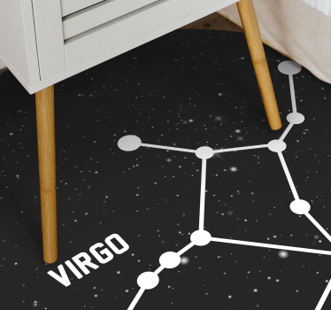 Dywan winylowy w gwiazdki konstelacja panny - TenStickers