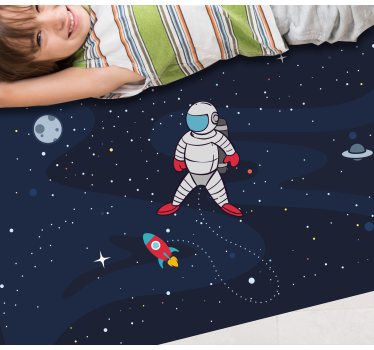 Dywan winylowy w gwiazdki niebiańska podróż - TenStickers