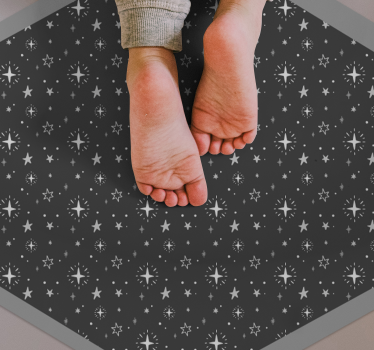 Dywan winylowy w gwiazdki niebiański wzór - TenStickers
