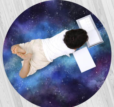 Dywan winylowy w gwiazdki oaza inspirowana galaktyką - TenStickers